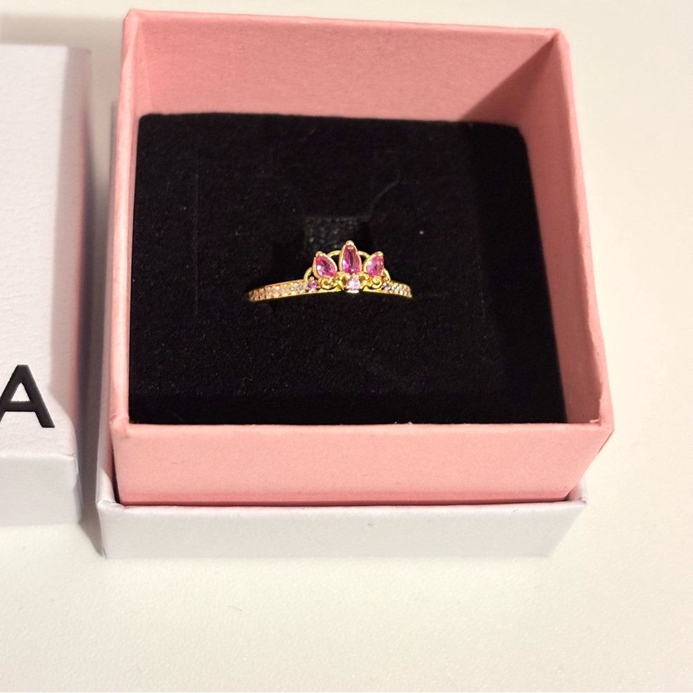 PANDORA RAPUNZEL TIARA DISNEY PRINCESS RINGS - Picture 4 of 6